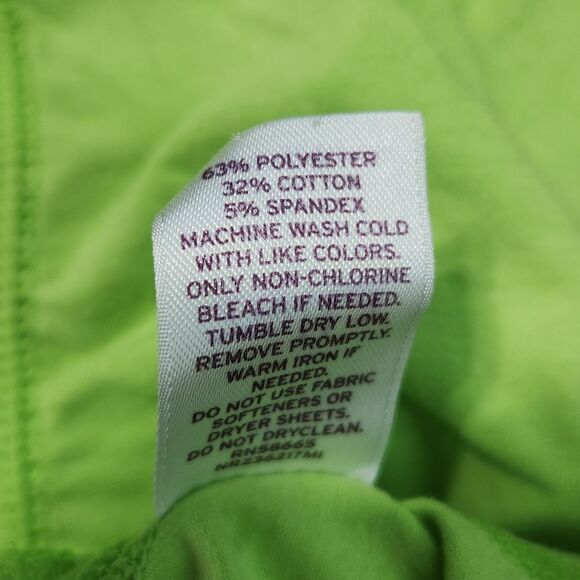 🔹️Zella Green Vneck Short Sleeve Ruched Athletic Top XLarge - Picture 9 of 9